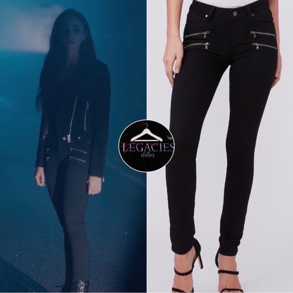 ASO Hope Michaelson Paige Edgemount Jeans in Black Shadow